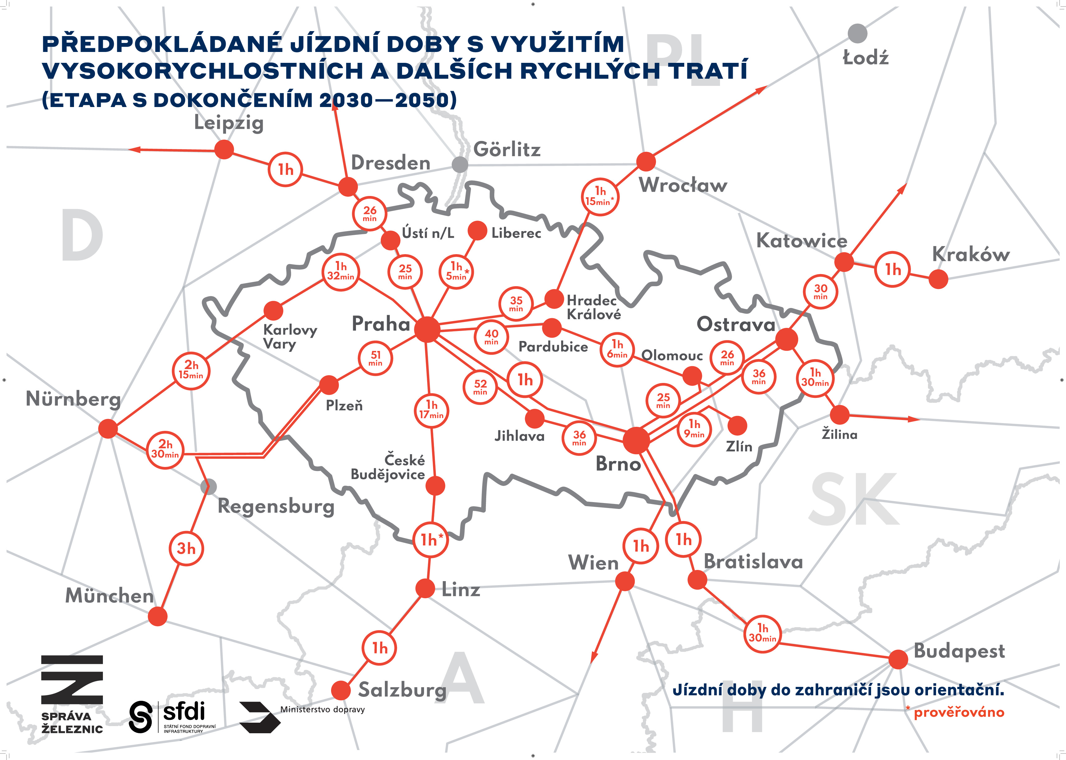 Mapa dojezdových dob